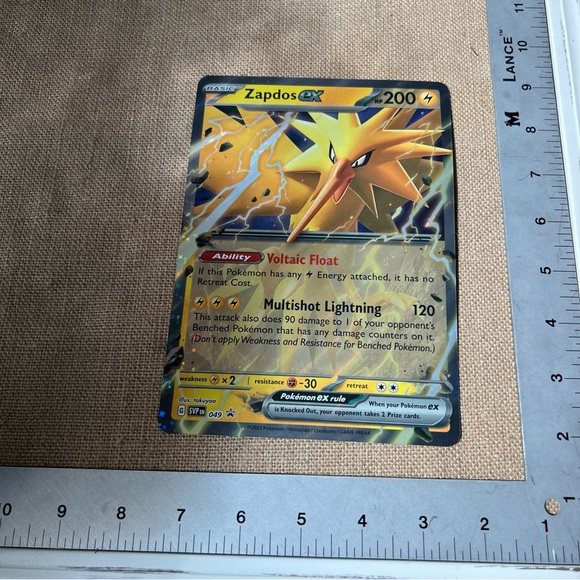 Pokémon SV 151 large promo Zapdos foil card oversized display art - Picture 1 of 3